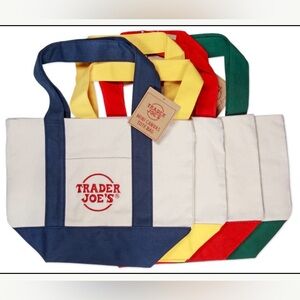 Trader Joe’s Mini Canvas Tote Bag SET